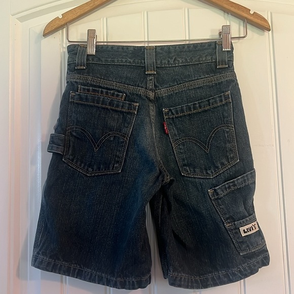 Levi's Blue Denim Shorts Size 8 - Picture 2 of 3